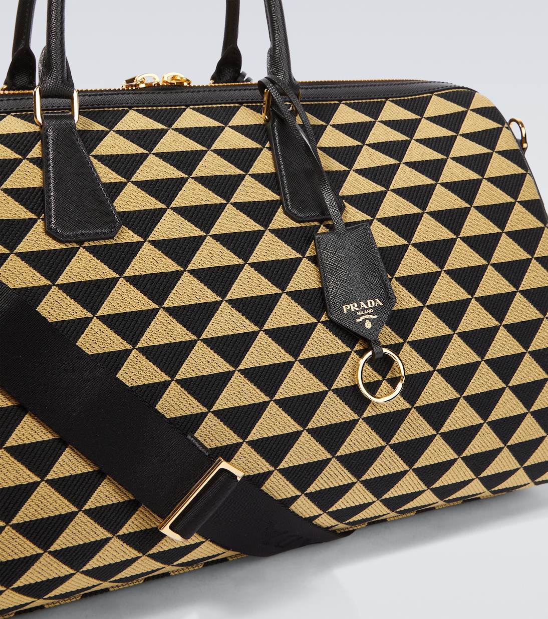 Symbole Large jacquard travel bag | Prada