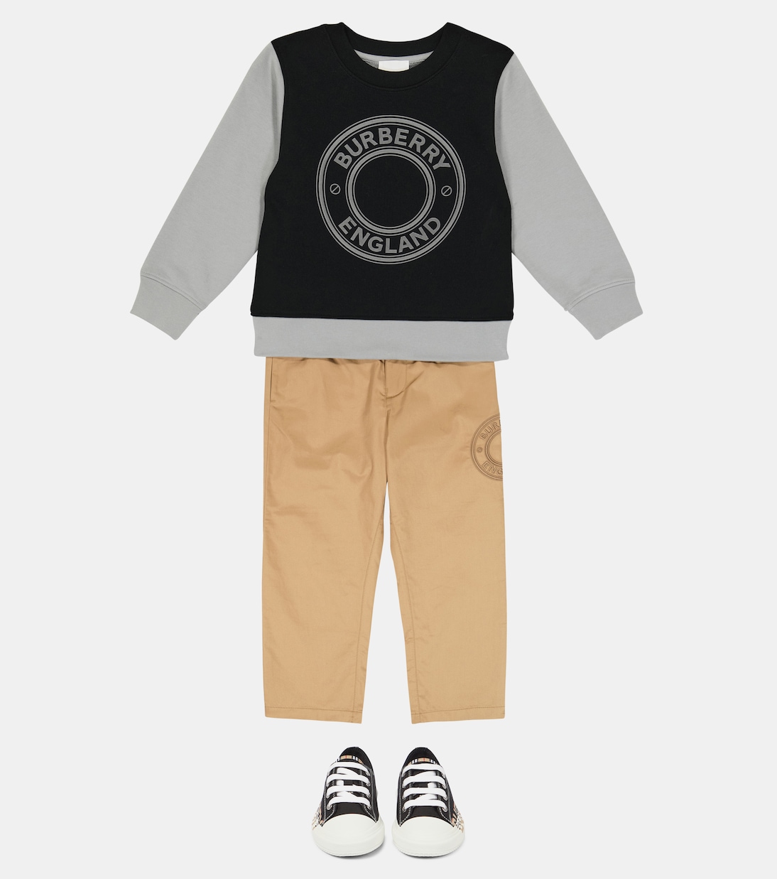 Logo cotton jersey sweatshirt | Burberry Kids