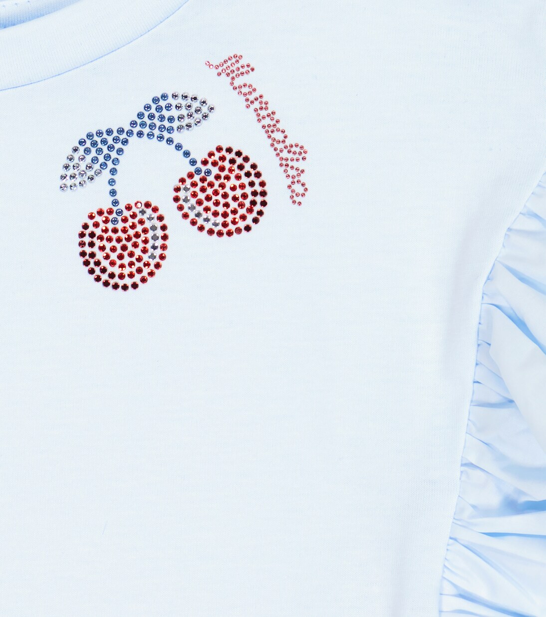 Embellished cotton T-shirt | Monnalisa