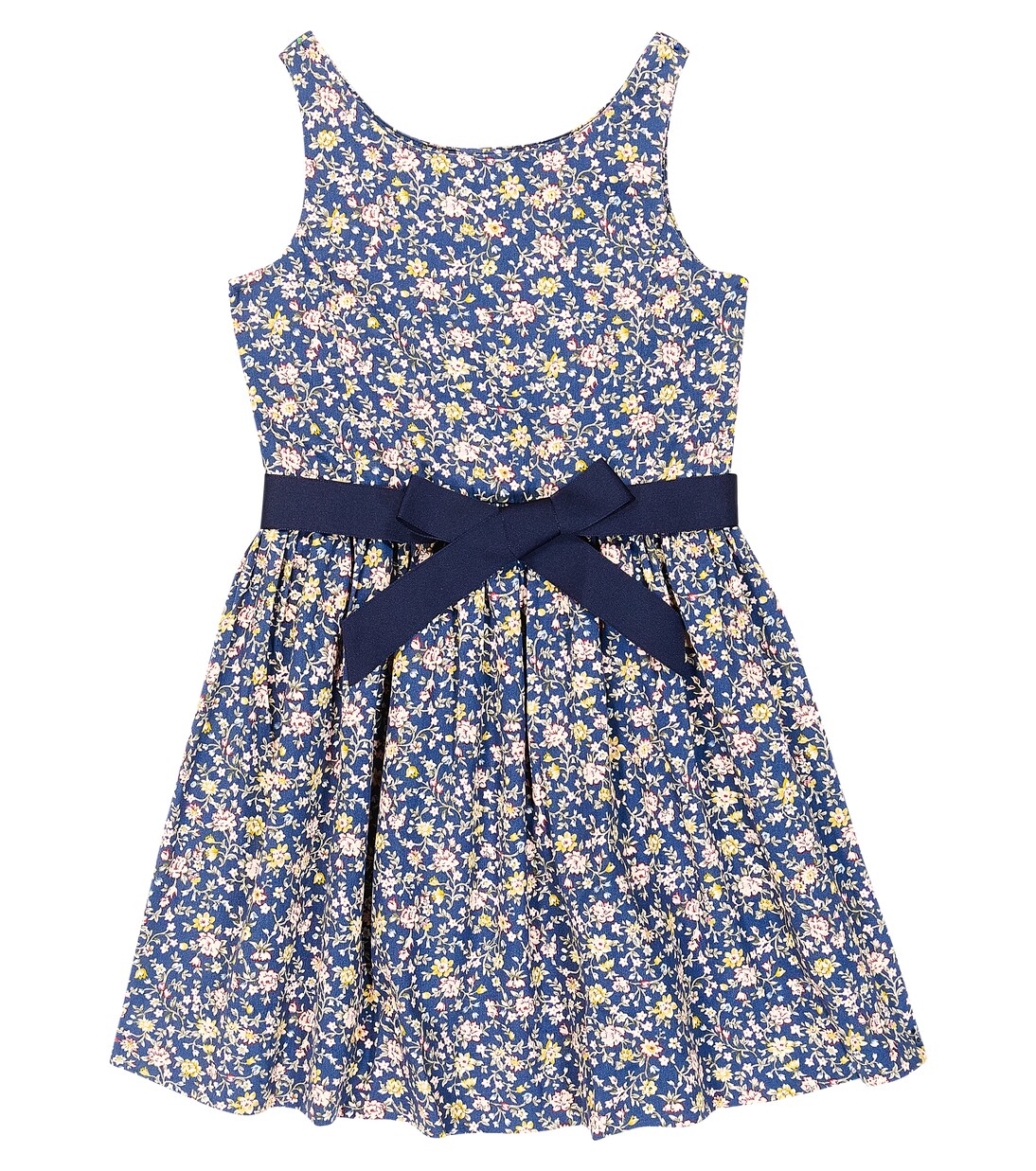 Bow-embellished floral cotton dress | Polo Ralph Lauren Kids
