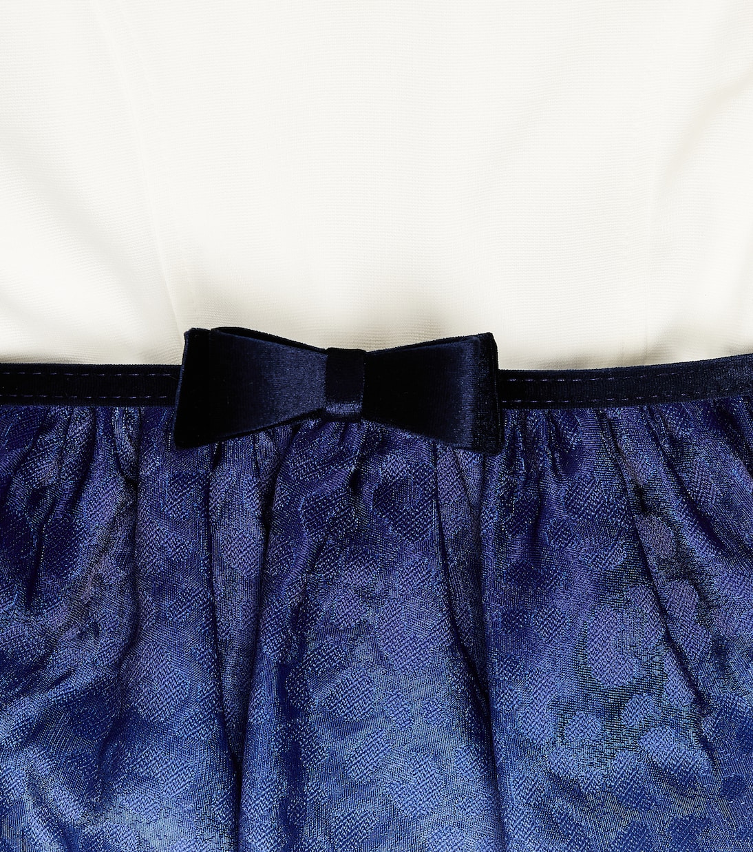 Floral matelassé dress | Monnalisa