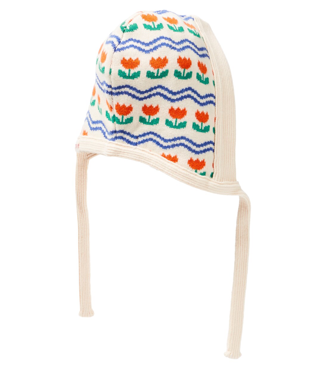 Flowers cotton and wool bonnet | Tinycottons