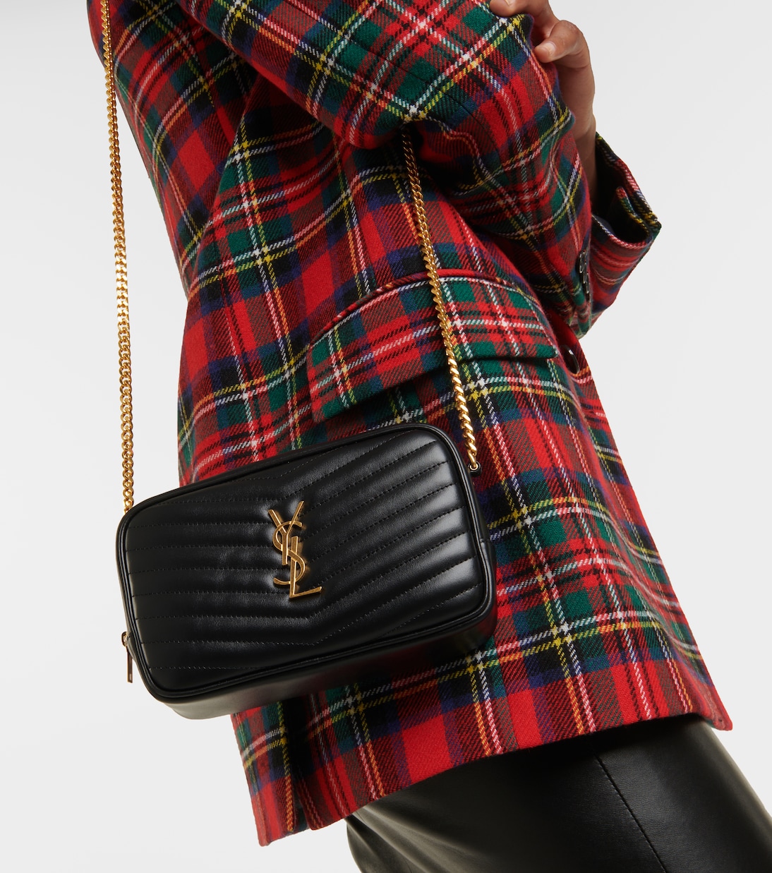 Lou Mini leather crossbody bag | Saint Laurent