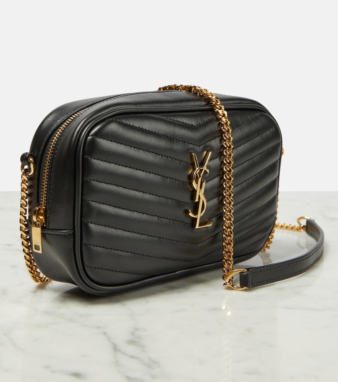 Lou Mini leather crossbody bag | Saint Laurent