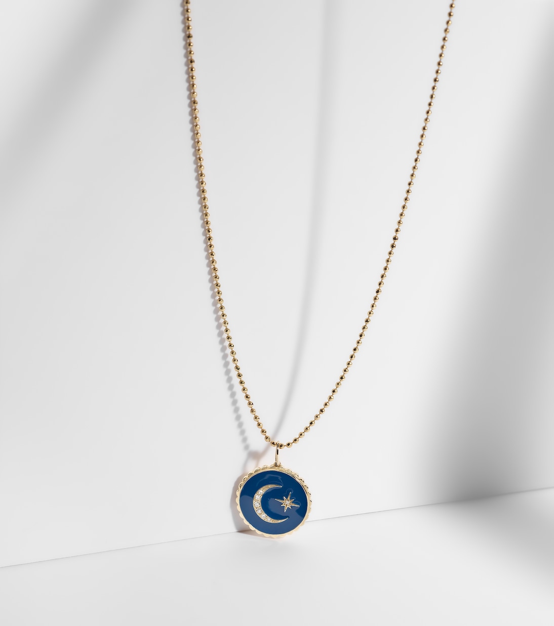 Collana Celestial Medallion in oro 14kt con diamanti | Sydney Evan