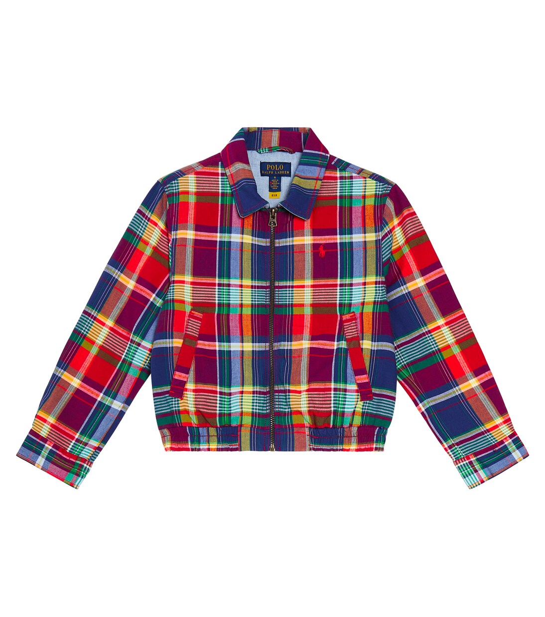 Plaid cotton jacket | Polo Ralph Lauren Kids
