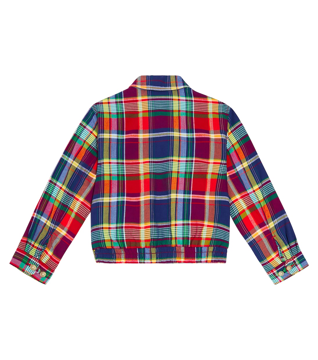Plaid cotton jacket | Polo Ralph Lauren Kids