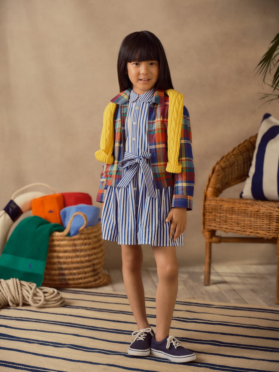 Plaid cotton jacket | Polo Ralph Lauren Kids