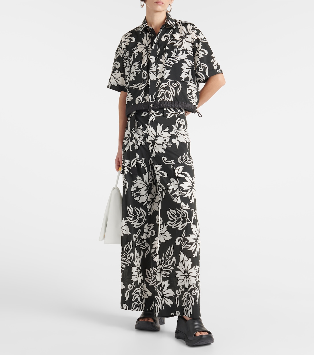 Weite High-Rise-Hose | Sacai
