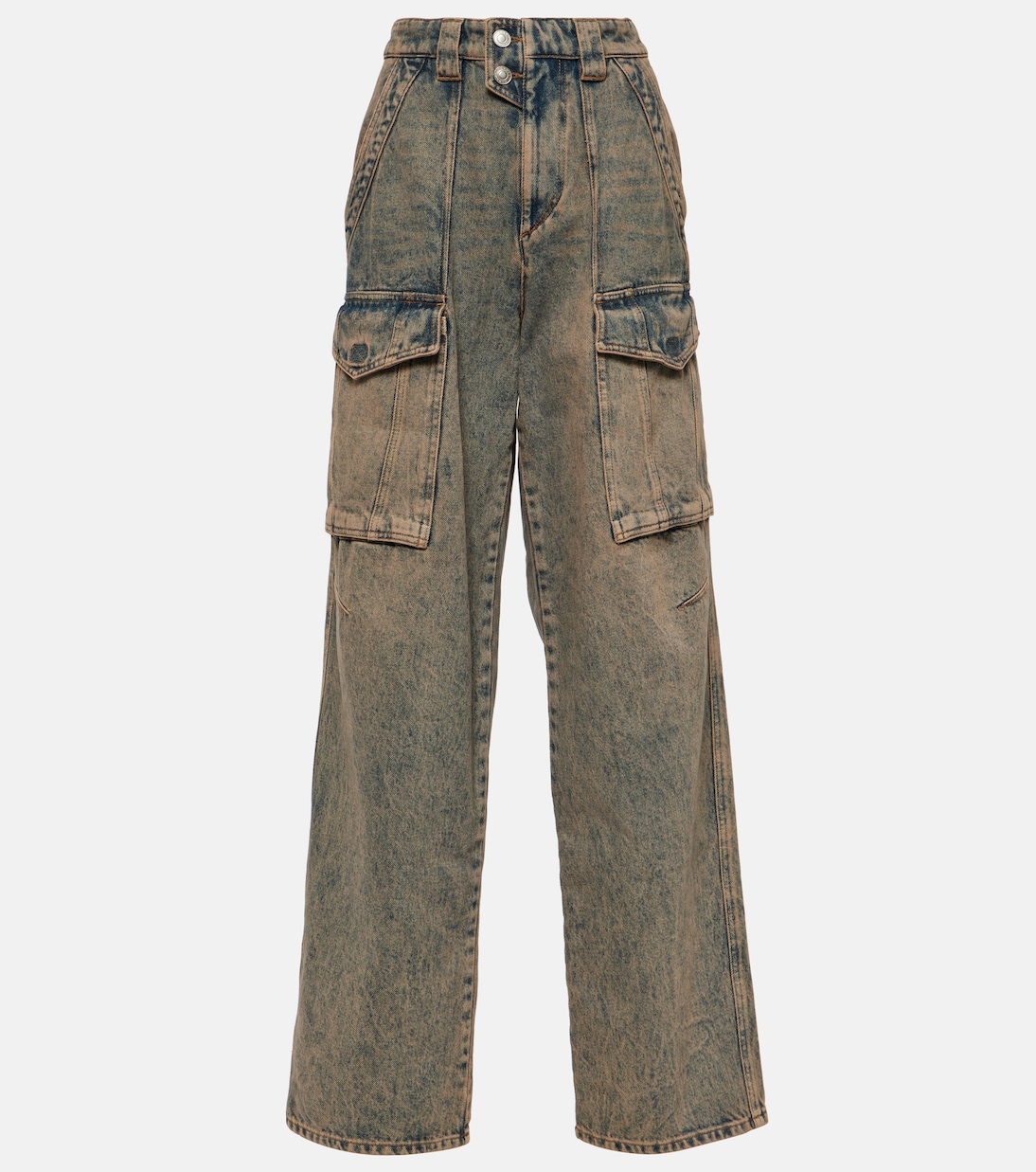 High-Rise Cargo-Jeans Heilani | Marant Etoile