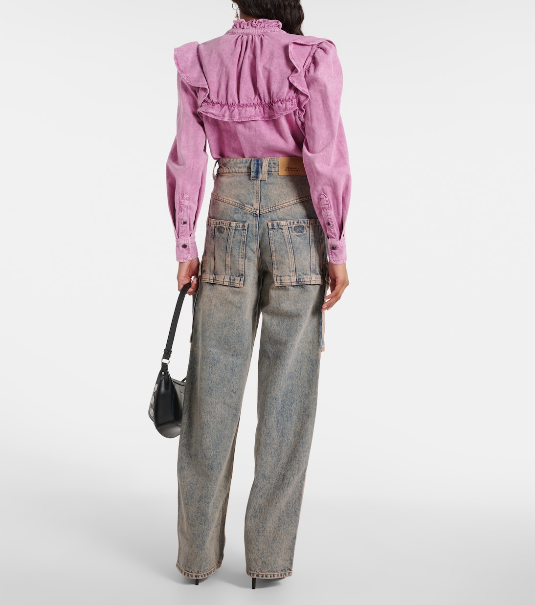 High-Rise Cargo-Jeans Heilani | Marant Etoile