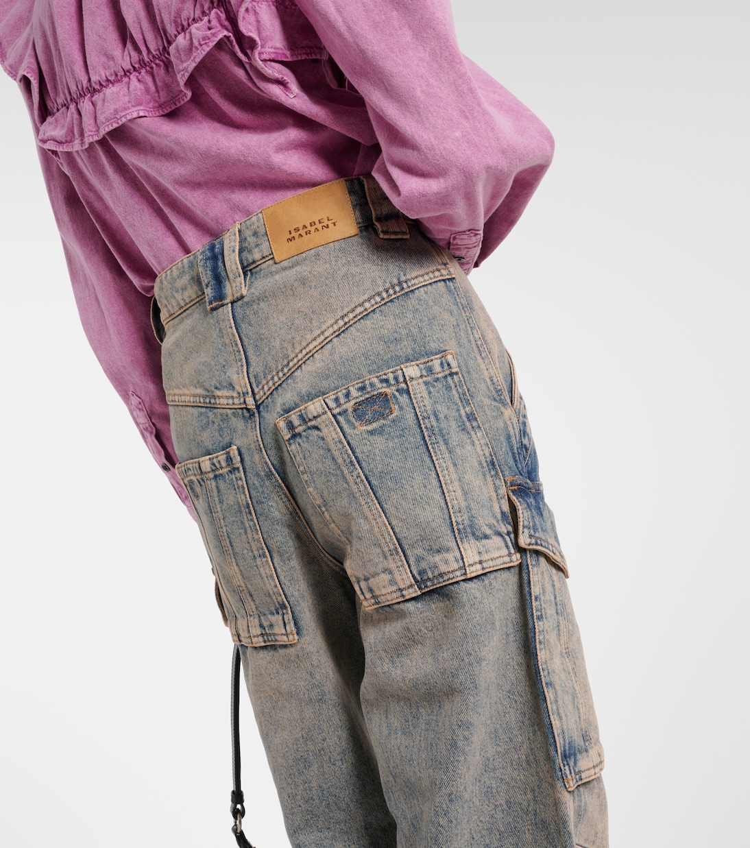 High-Rise Cargo-Jeans Heilani | Marant Etoile