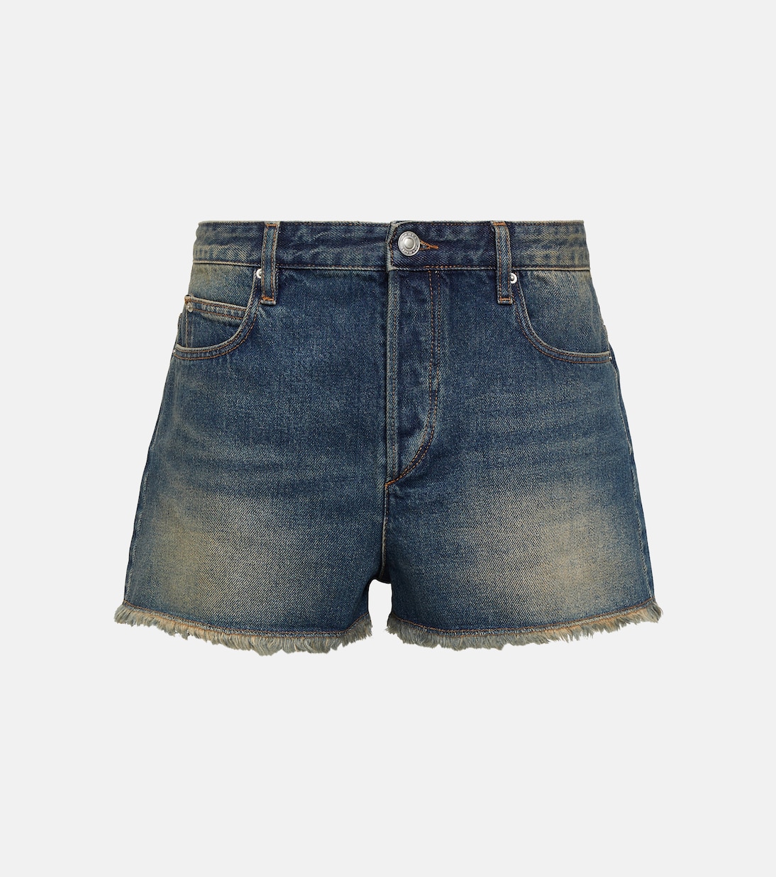 Short Lesia à taille mi-haute en jean | Isabel Marant