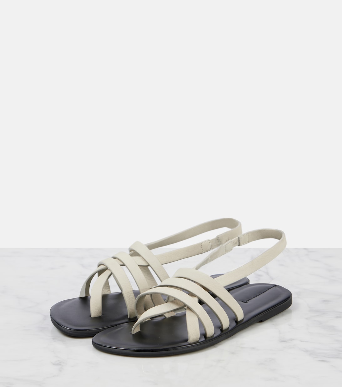 Slingback-Sandalen Line aus Leder | The Row