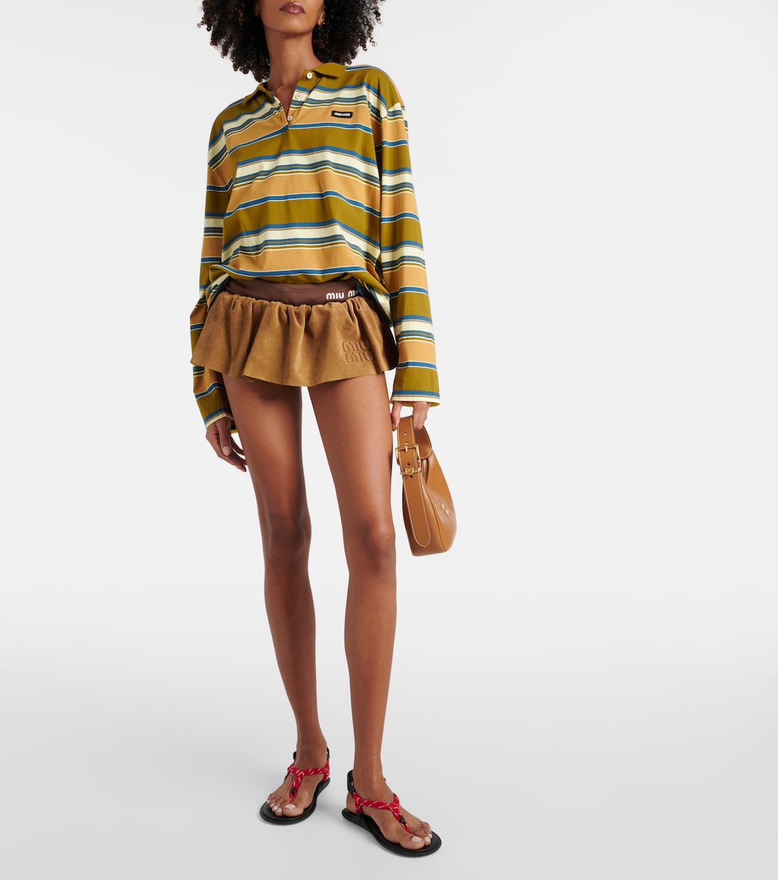 Sandalen Riviere mit Leder | Miu Miu