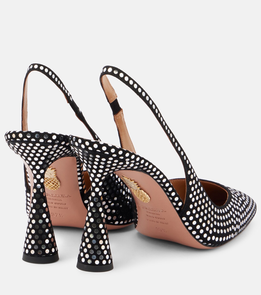 Escarpins Amore en cuir à cristaux | Aquazzura