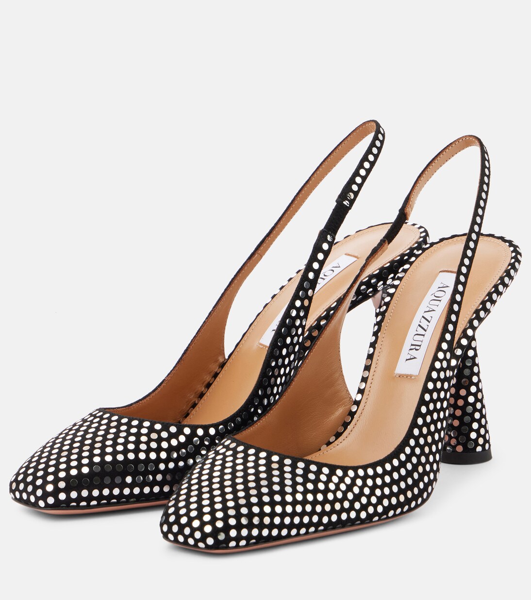 Escarpins Amore en cuir à cristaux | Aquazzura