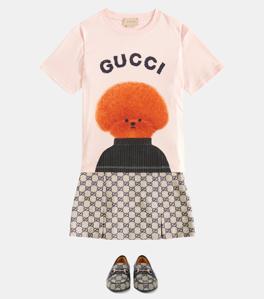 Horsebit GG Canvas loafers | Gucci Kids