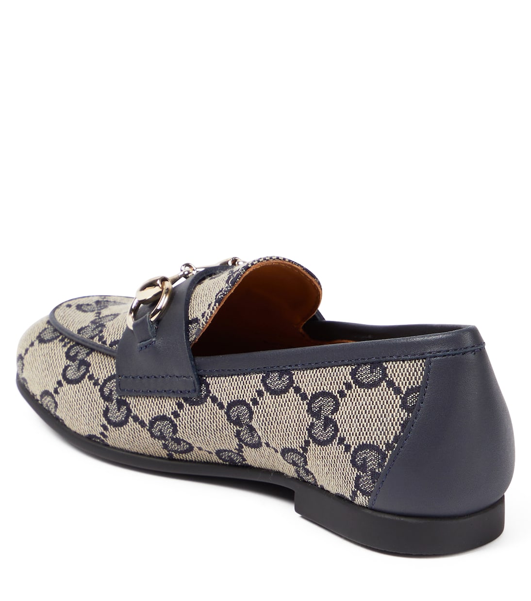 Horsebit GG Canvas loafers | Gucci Kids