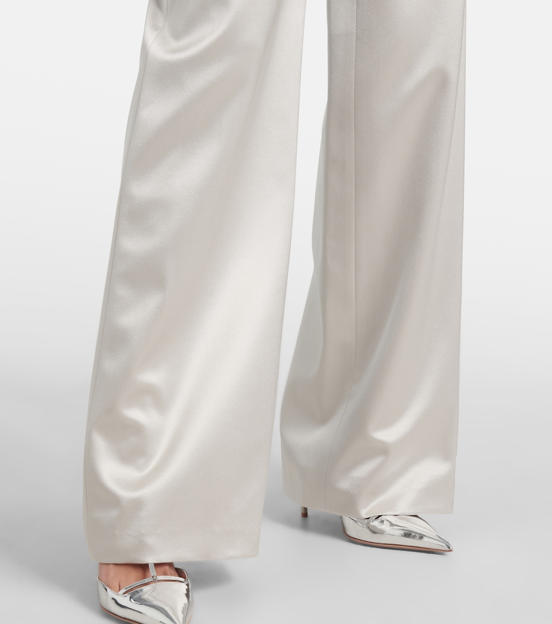 Weite Hose aus Seidensatin | Valentino