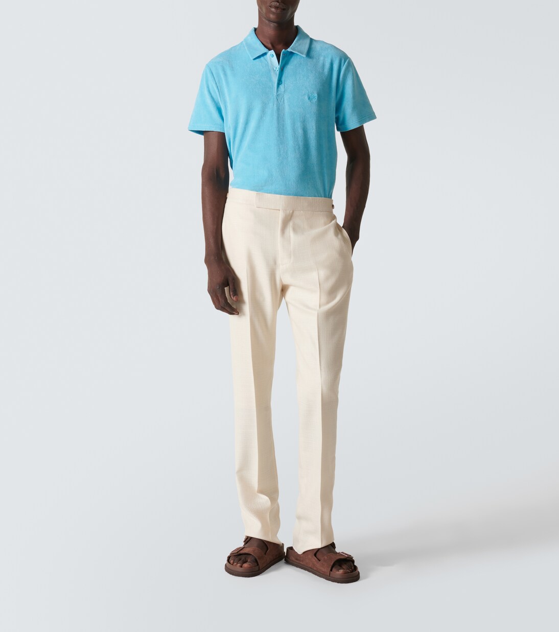 Phoenix cotton-blend terry polo shirt | Vilebrequin