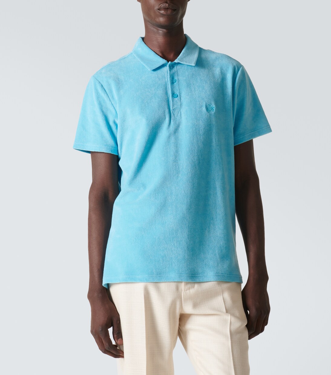 Phoenix cotton-blend terry polo shirt | Vilebrequin