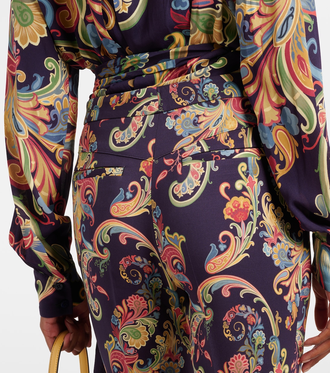 Bedruckte High-Rise-Schlaghose | Etro