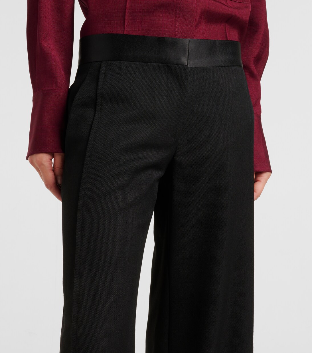 Pantaloni a gamba larga Side Panel | Victoria Beckham