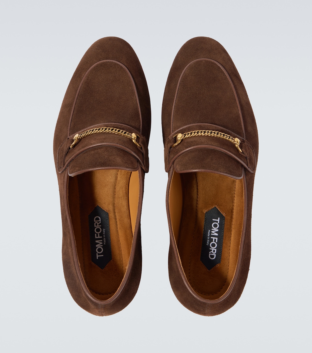 Liam chain-detail suede loafers | Tom Ford