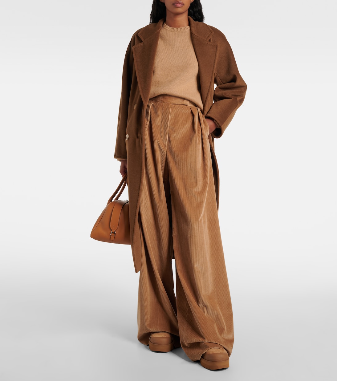 Mellow shearling-lined suede platform ankle boots | Tory Burch