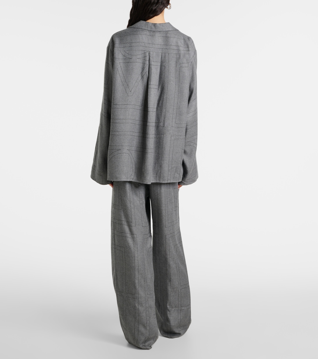 Pyjama-Hemd aus Flanell | Toteme