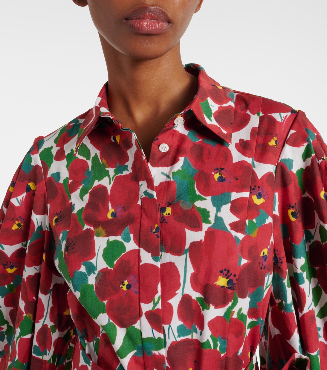 Hemdblusenkleid aus einem Baumwollgemisch | Carolina Herrera