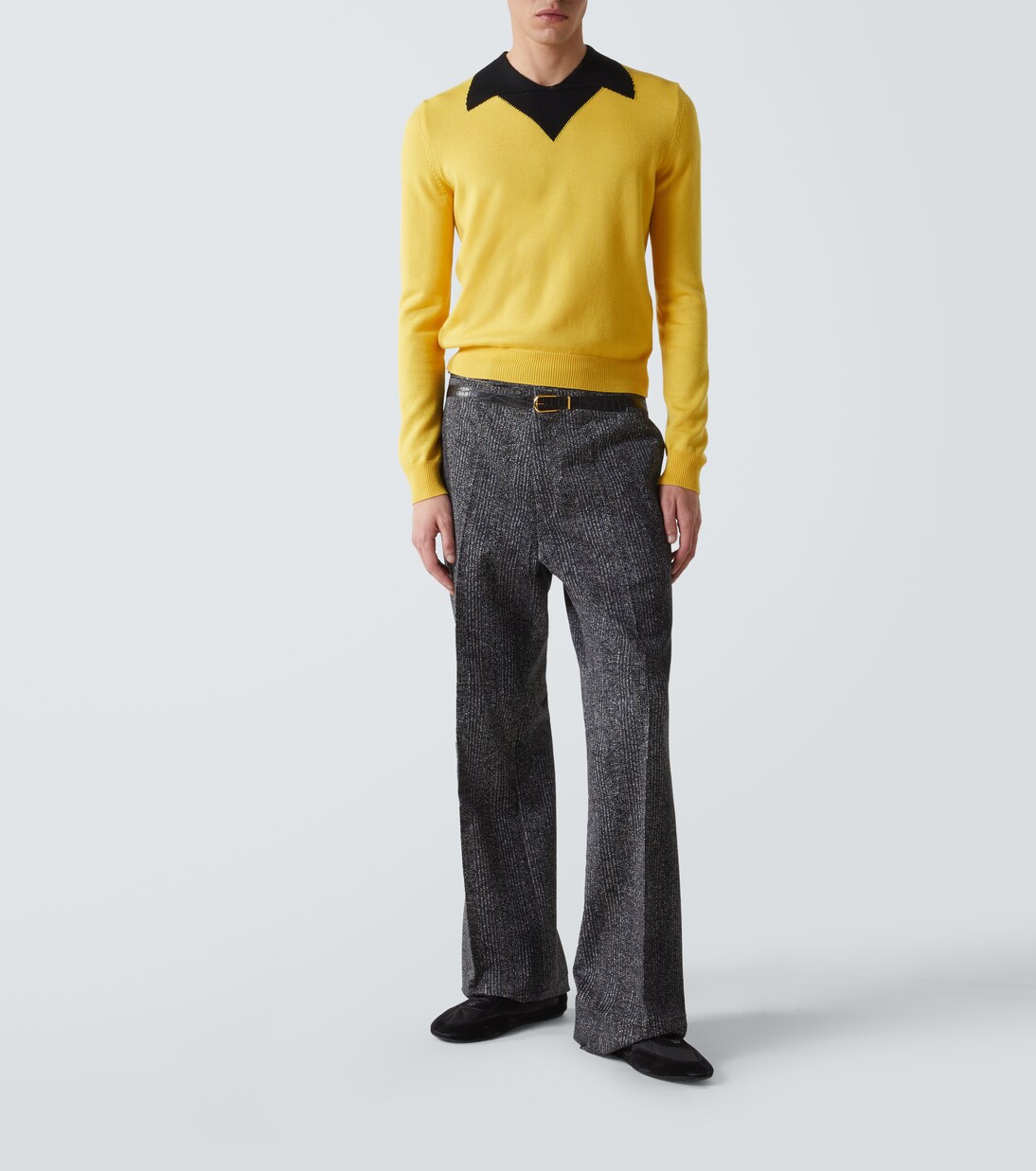 Trompe l'œil virgin wool sweater | Prada