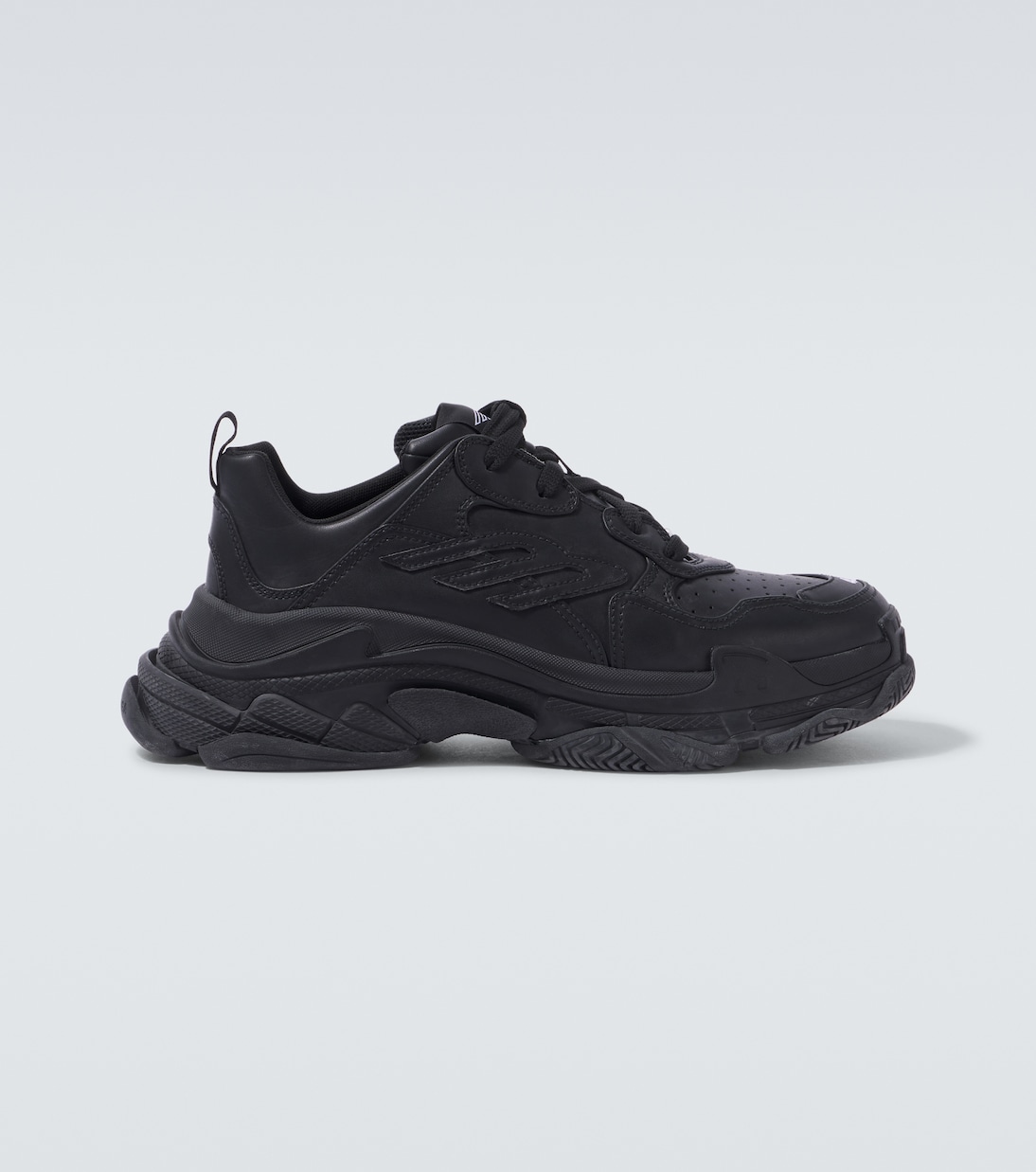 Triple S Sporty leather sneakers | Balenciaga