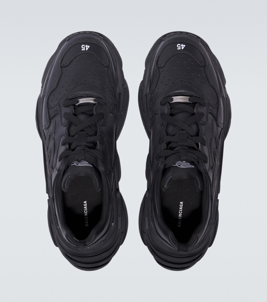 Triple S Sporty leather sneakers | Balenciaga