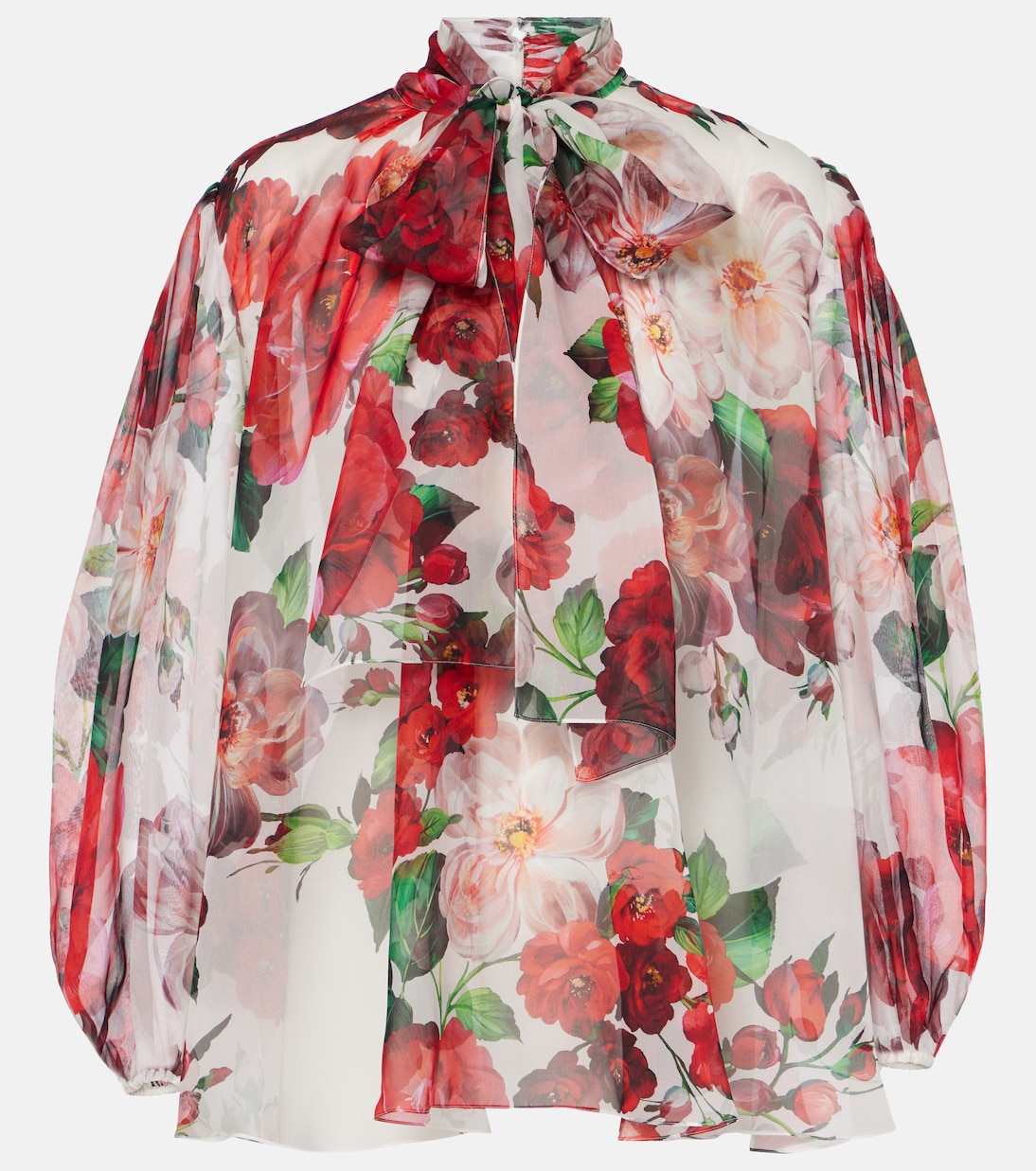 Blouse en soie à fleurs | Dolce&Gabbana
