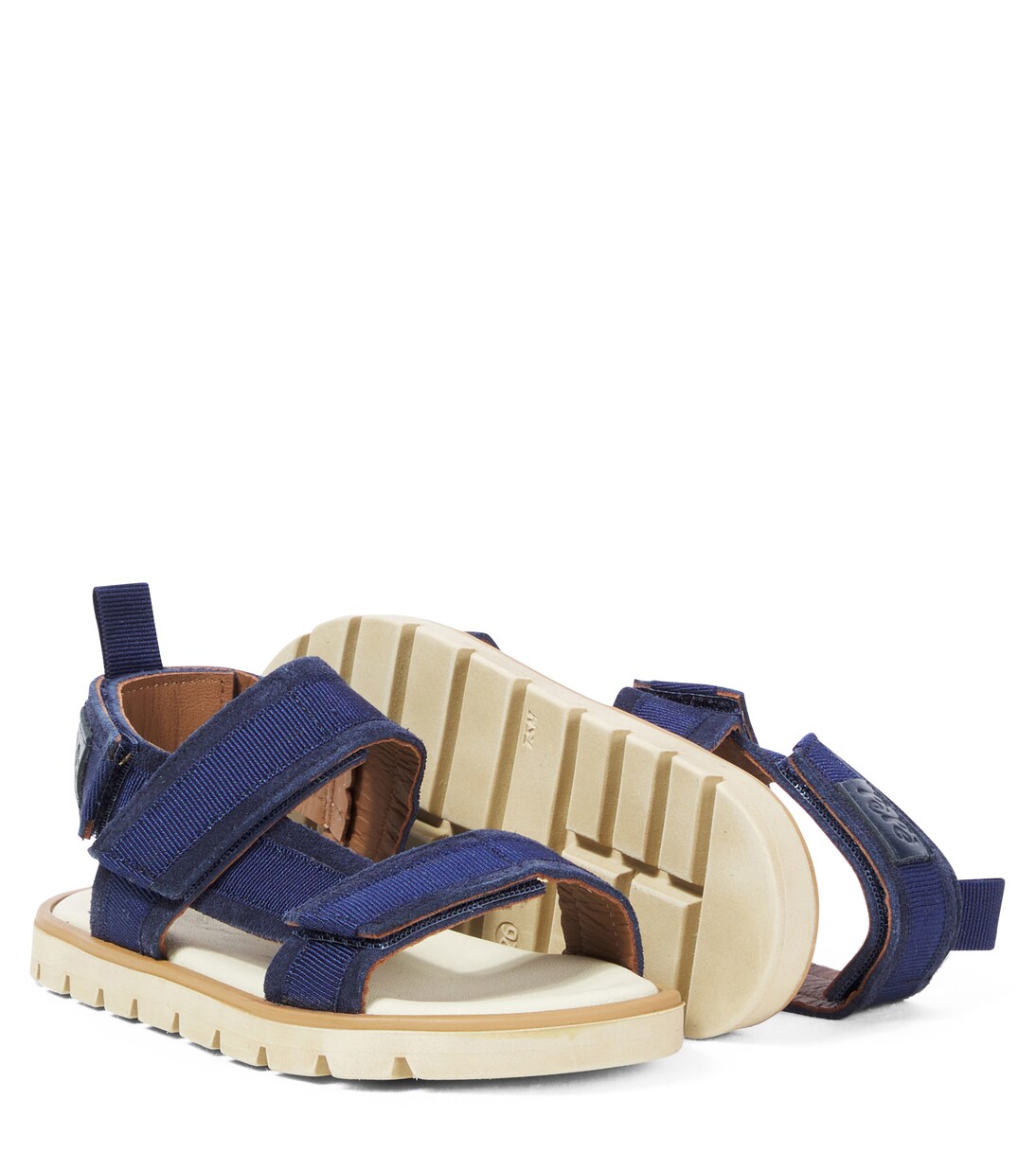 Leather and grosgrain sandals | PèPè