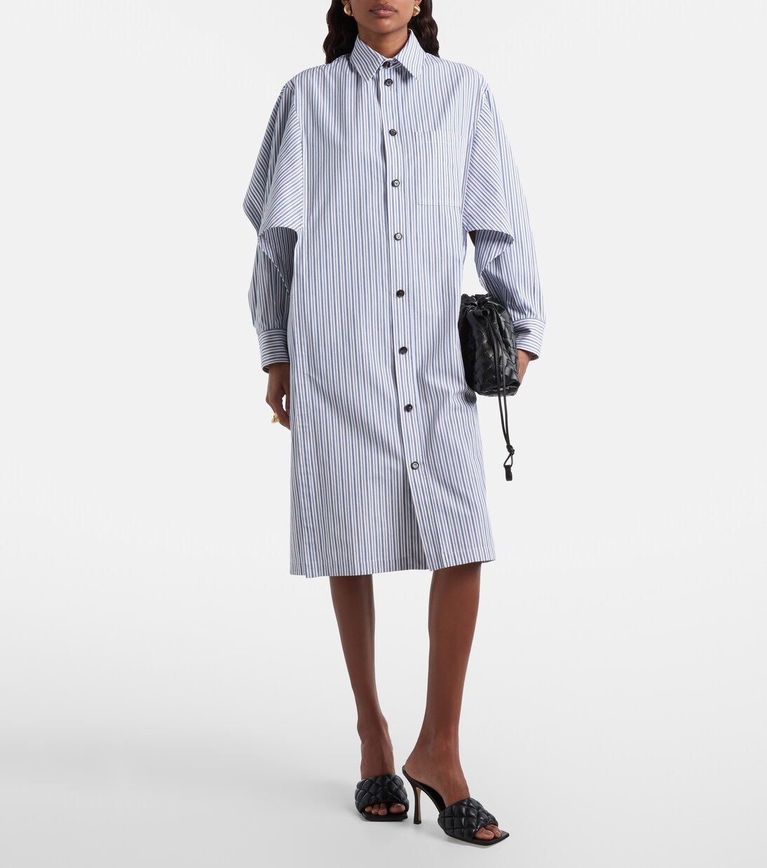 Hemdblusenkleid aus Baumwolle | Bottega Veneta
