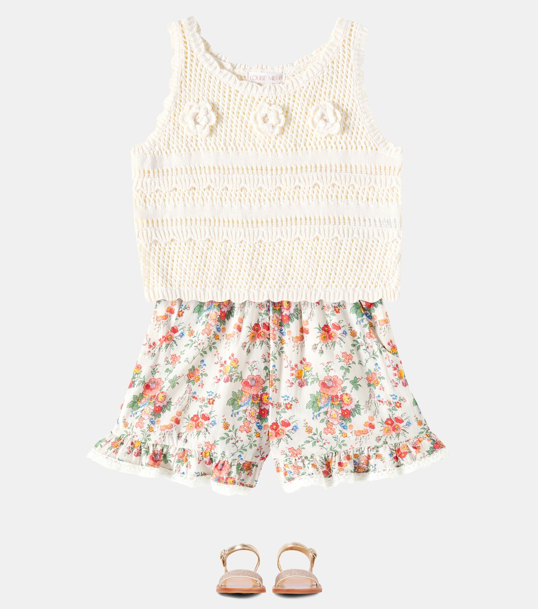 Shorts Vallaloid in voile di cotone | Louise Misha