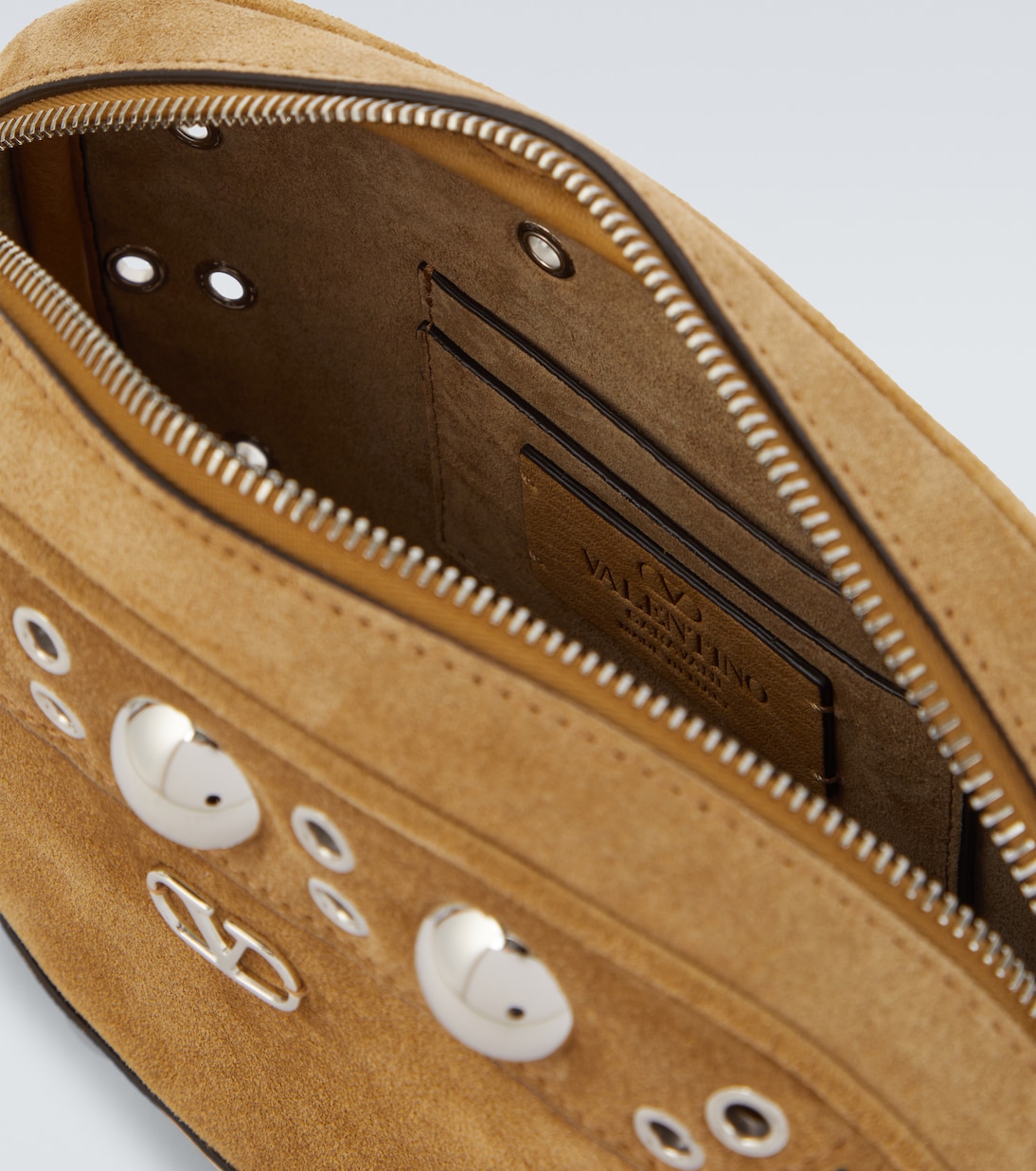 Nellcôte studded suede crossbody bag | Valentino Garavani