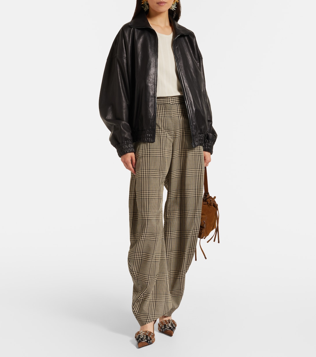 Buckle Belt 95 suede slingback pumps | Mach & Mach