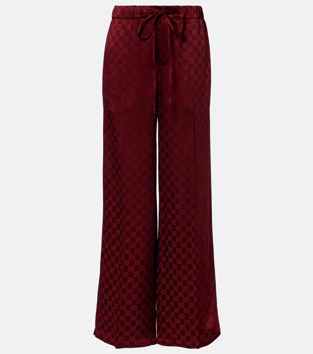 GG satin wide-leg pants | Gucci