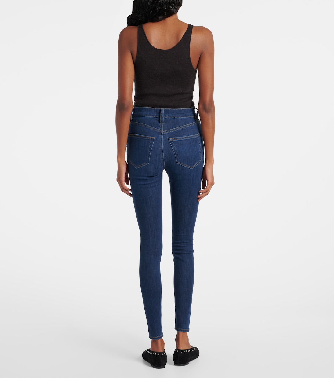 Le high-rise skinny jeans | Frame
