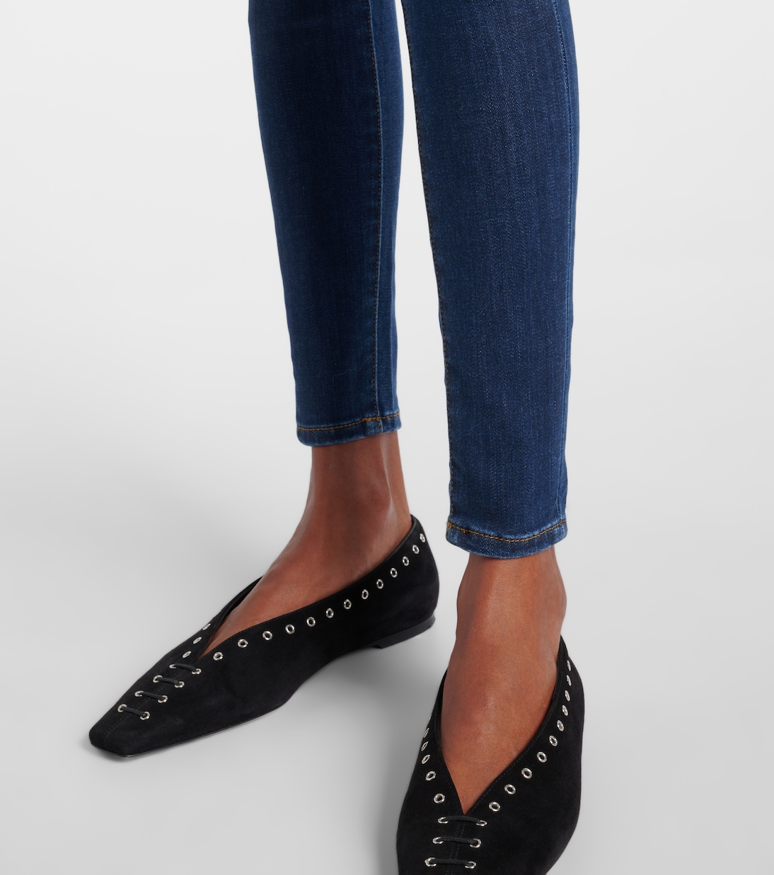 Le high-rise skinny jeans | Frame