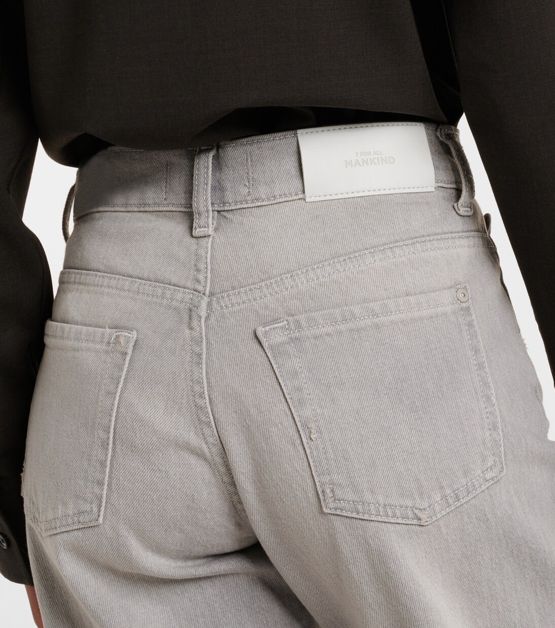 Tess mid-rise straight jeans | 7 For All Mankind