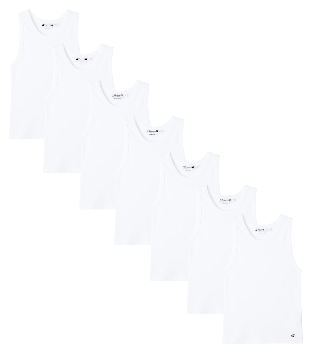 Set of 7 cotton tank tops | Bonpoint