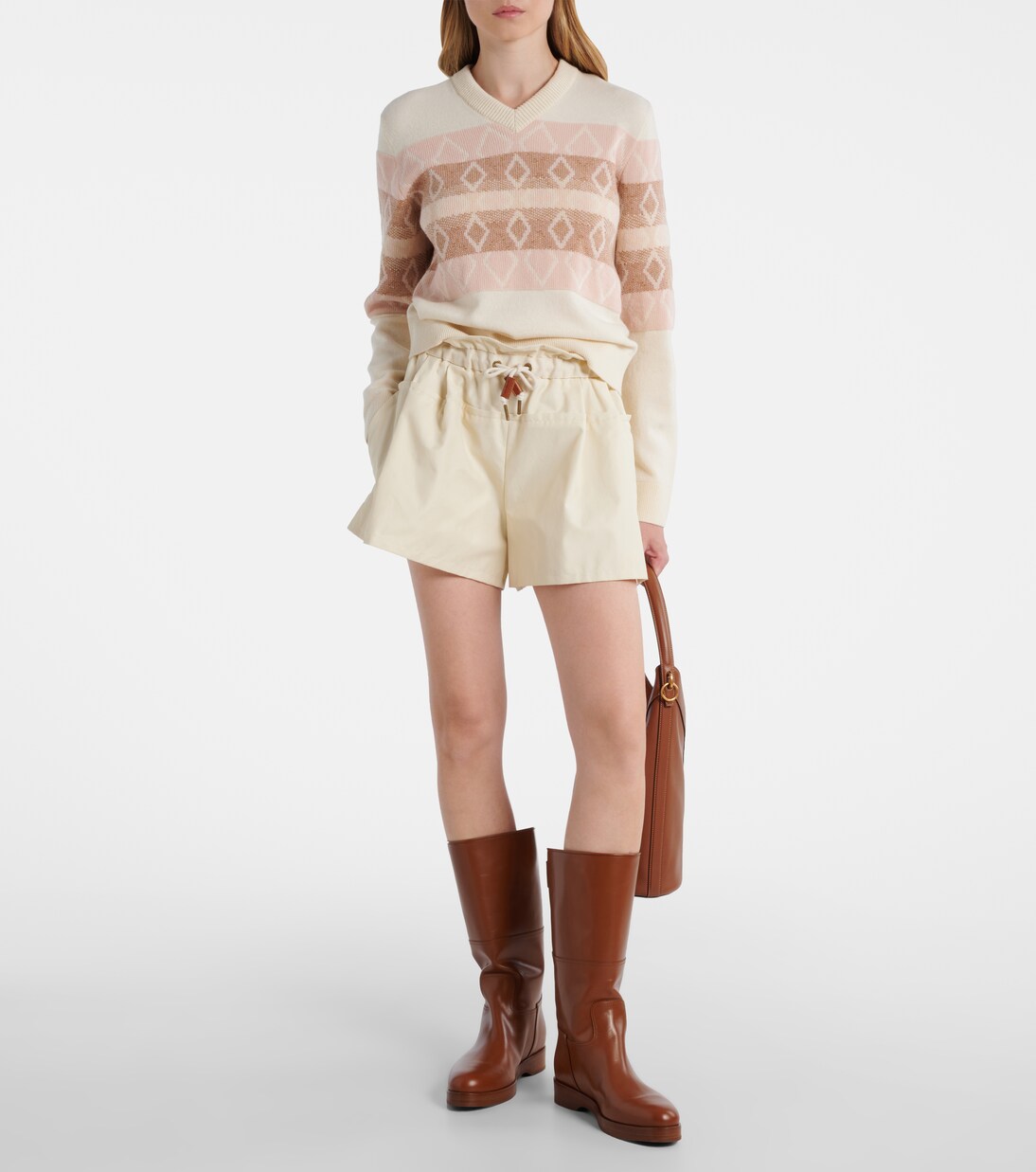 Jacquard virgin wool sweater | Moncler