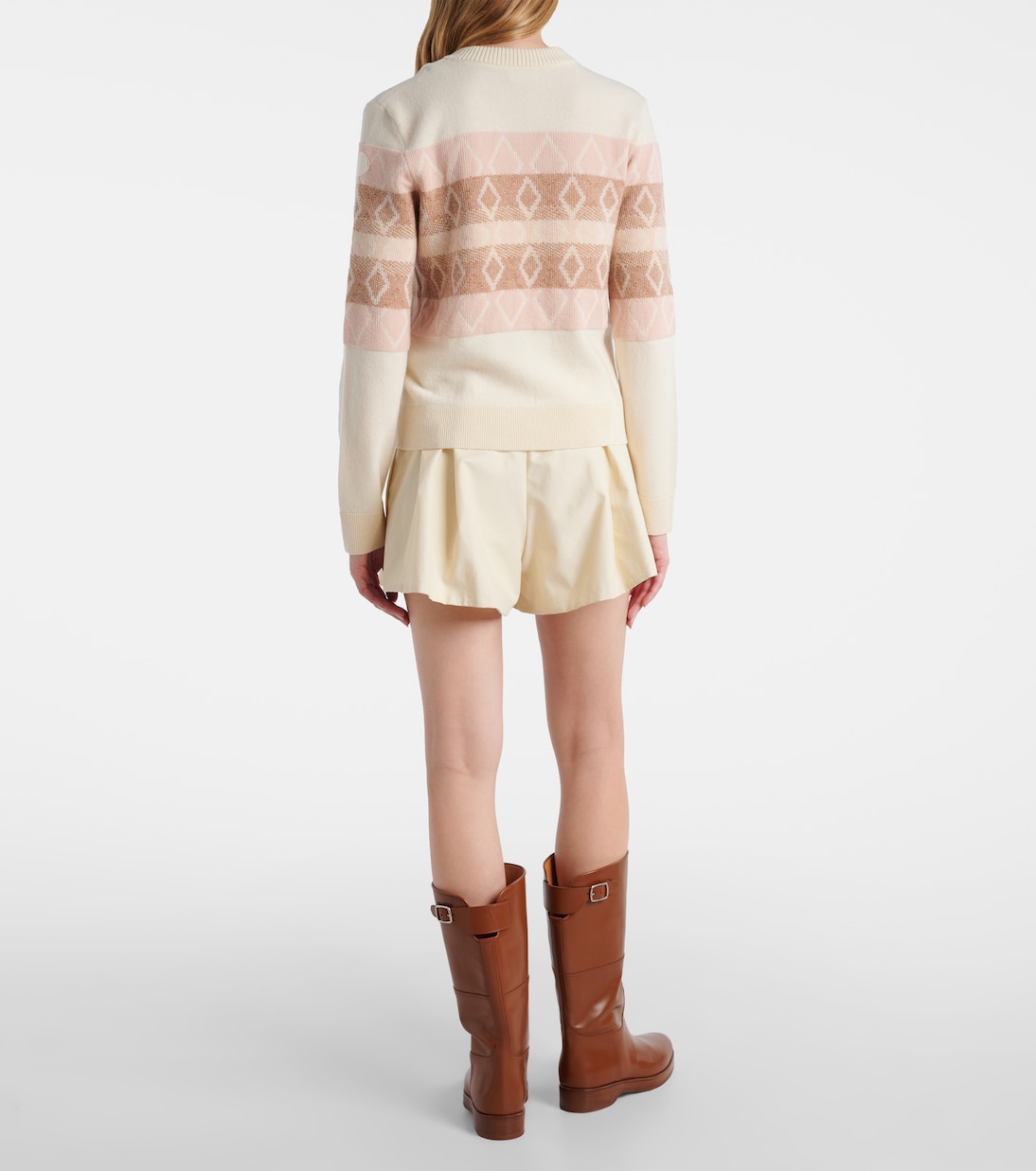 Jacquard virgin wool sweater | Moncler
