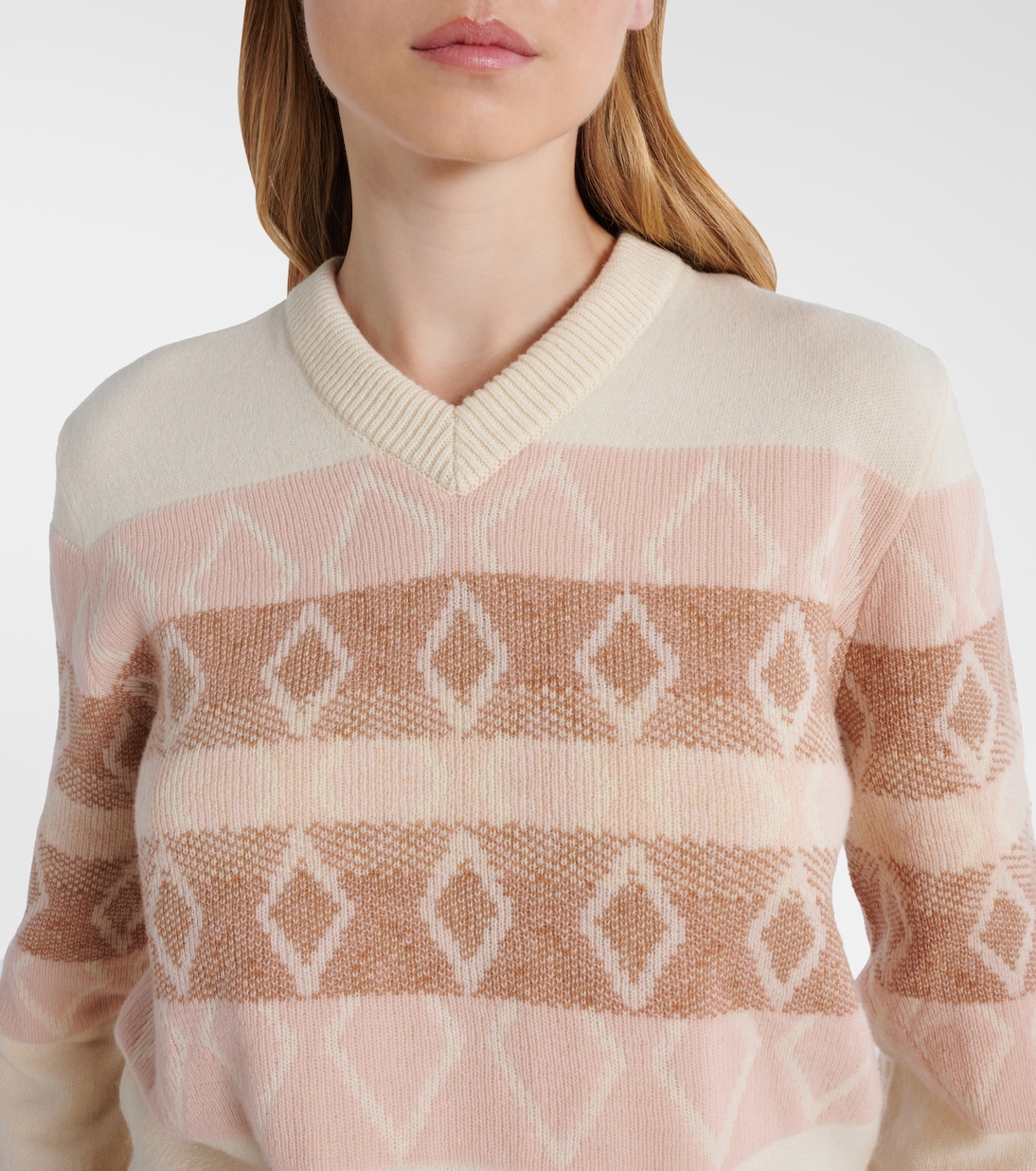 Jacquard virgin wool sweater | Moncler