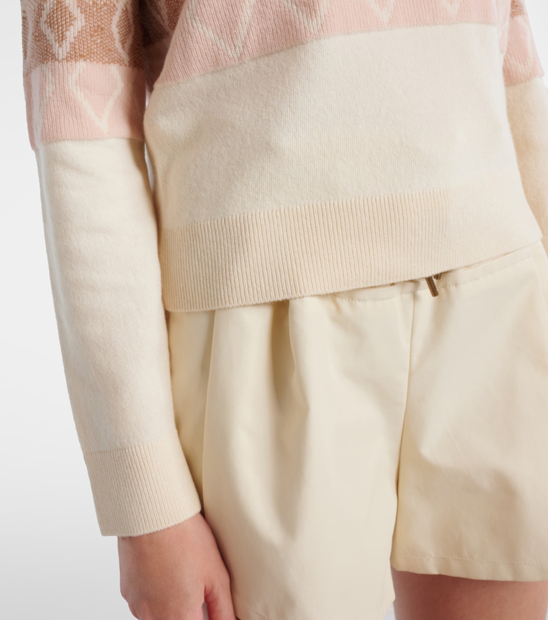 Jacquard virgin wool sweater | Moncler